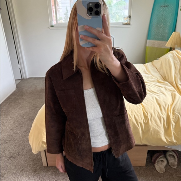 GAP Jackets & Blazers - Vintage GAP Brown Suede Jacket